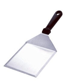 Cyoufine Extra Wide Spatula, Large Metal Spatula Heavy Duty Stainless Steel Spatulas Turner Flipper with Beveled Edges for Skillets, Grills, Pancake Flipper, Smash Burgers, 6 x 5-Inches Blade