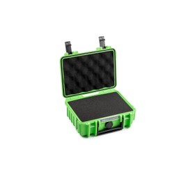 B&W International Outdoor 500 Transport Case (PP.23) Green - with Cube Foam - Waterproof (IP67), Dustproof, Impact Resistant & Extremely Robust