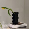 Flower Vase Modern Acrylic Decorative Unique Wavy Shape Vase for