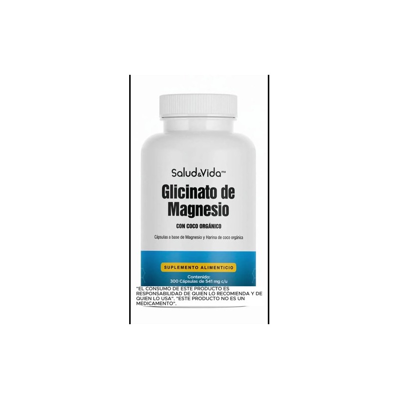 Glicinato De Magnesio - 300 Cápsulas - S&v