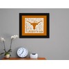 University of Texas Longhorns 16x20 Beautifully Framed Canvas Art Piece