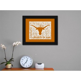 University of Texas Longhorns 16x20 Beautifully Framed Canvas Art Piece