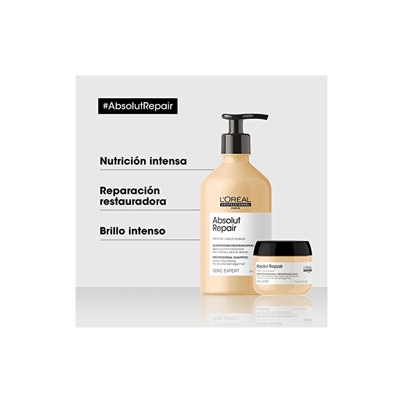 L'Oréal Professionnel |Absolut Repai Kit Shampoo+Mascarilla