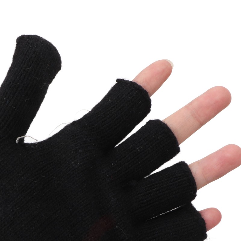 Full and Half Fingers Heating Gloves USB Fingerless Knitting Electric