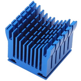 Heatsink Aluminium 1.57x1.54x1.42in for PCB Motherboard DIY Cooling Accessory 4.5-8.5cm Screw Hole Distance (Blue)