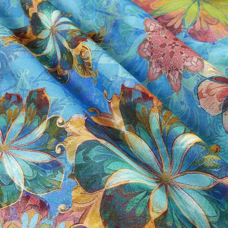 Robert Kaufman Kaufman Venice Large Flowers Fabric, Multi