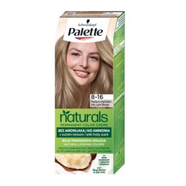 Schwarzkopf, Palette Naturals, No. 8-16, Ash Light blonde, Ammonia-free hair dye - No. 8-16 Ash Light Blonde PACK OF 3