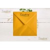 6" x 6" Mustard Envelopes x 25 Pack. 100gsm Weight.