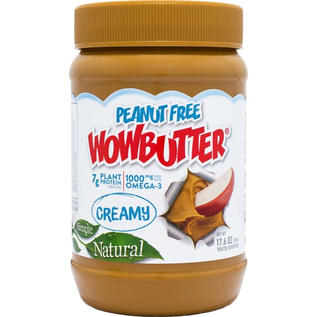 Wowbutter Natural Peanut Free Creamy 1.1lb Jar