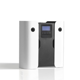 Smart Dual Nozzle Waterless EssentialOil Diffuser-2x160ml, App &Button Control, Dual Turbine Fans,Wal-Mountable Design, Ultra-Quiet35dB for Home, Hotel, Office (White)