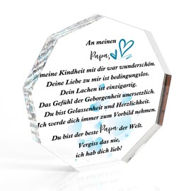 Mother's Day Gift For Mum Grandma Gift Father's Day Gifts For Dad Grandpa Birthday Mum Grandpa Dad Grandma Acrylic Table Decoration Paperweight Gift Ideas (To My Dad)