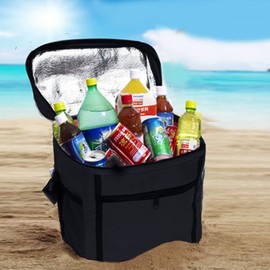 Millya Outdoor 10L Insulated Cool Bag Lunch Tote Bag Cooler Picnic Drinks Carrier with Shoulder Strap Black