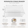 Clear Refrigerator Storage Bin for Bottles & Cans – Space-Saving