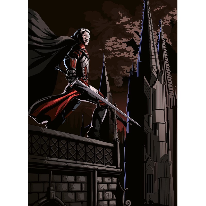 docsmagic.de 100 Art Card Sleeves Vampires Theme - 66 x