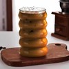 2 Pcs 20oz Drinking Glasses Set with Bamboo Lids and