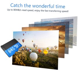 Netac P500 Class 10 64G  SDXC  TF Flash Memory Card Data Storage High Speed Up to 80MB/s