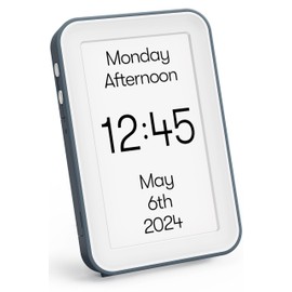 Relish Day Connect – Dementia Clock, HD Large Screen Digital Calendar Clock for Seniors and People with Memory Loss with Large Number, Day, Date and Time