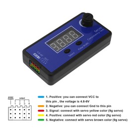 VGOL Digital Servo Tester High Accuracy RC Digital Servo Tester ESC Consistency Tester for RC Car Model Airplane Model and Ship Model Steering Gear
