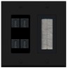 RiteAV - 4 Port HDMI + 1 Brush Wall Plate