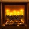 Homemory 9 Pcs Flameless Candles with Embedded Star String Fairy
