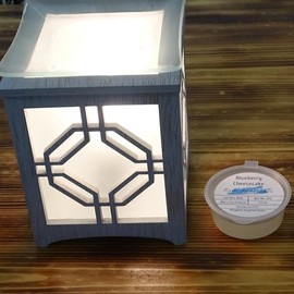 Scented Gel Wax Melts. Won't splash when bumped or knocked over and easy to peel out when you want to change the scent. Many different scents to choose from. - Scent: Blueberry Cheesecake
