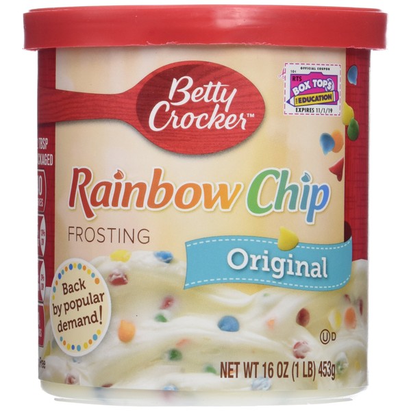 Betty Crocker, Rich & Creamy Frosting, Rainbow Chip, 16oz Tub (Pack of 3)
