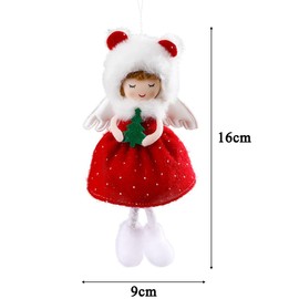 MEZHEN Christmas Pendant Angel Christmas Decoration Christmas Tree Angel Doll Christmas Ornaments Christmas Tree Decoration Angel Pendant Figure Christmas Tree Decoration
