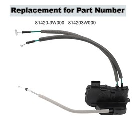 WMPHE Rear Passenger Side Door Latch Lock Actuator Compatible with Kia Sportage 2011-2016 Replacement for 81420-3W000 814203W000