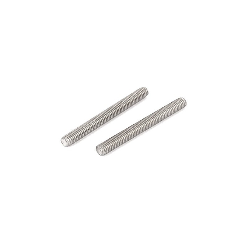 uxcell M4 x 40mm 304 Stainless Steel Fully Threaded Rod