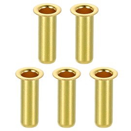 uxcell 5Pcs Fit for 4.2mm(3/16") Tube ID Brass Compression Fitting, Insert Tube Support Compression Sleeve Fitting, Sleeve Ferrules for Water Oil Air Pipe
