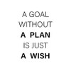 Vinyl Wall Art Decal - A Goal Without A Plan