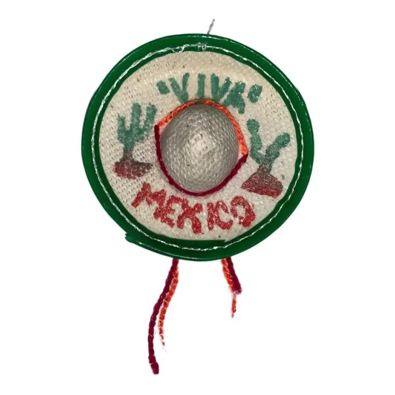 25 Sombrero Mini 5cm Tapa Botella Adorno Mexicano Fiesta Color