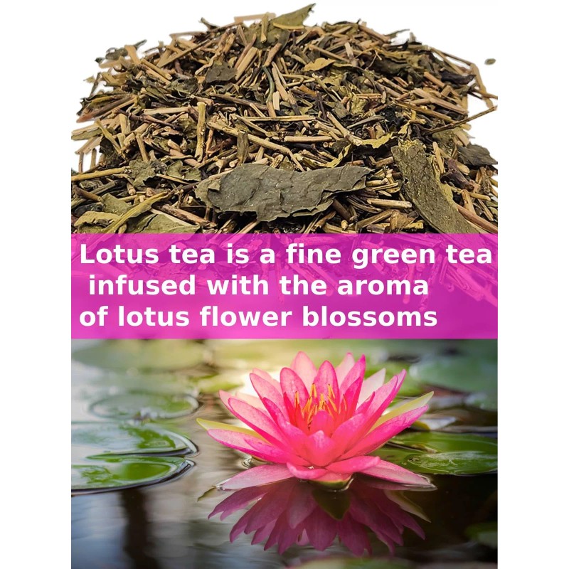 TAOindustry Lotus Tea 4oz Green Tea with the aroma of