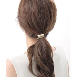 [ヴxante-nu] vingtaine Plate Hair Rubber Simple Hair Accessories H – 458  - golden