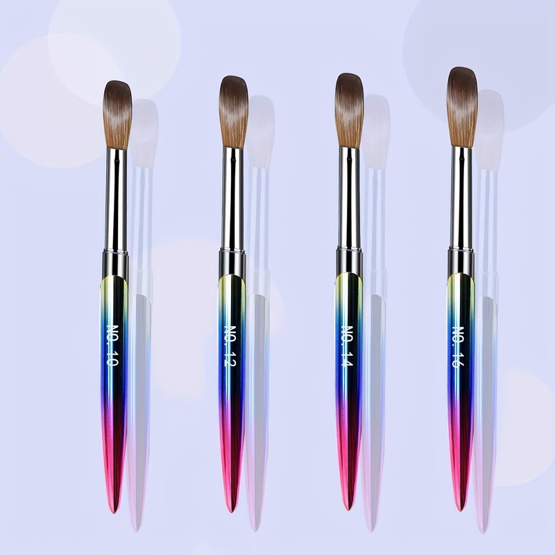 MAGIC ARMOR Acrylic Nail Brush Set, 4pcs Acrylic Nail Brush