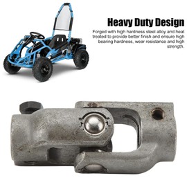 Steering Shaft U Joint,Steering Universal Joint 30T 14mm Steel Alloy Heavy Duty Steering Knuckle Coupling Joint for Go Karts ATVs UTVs