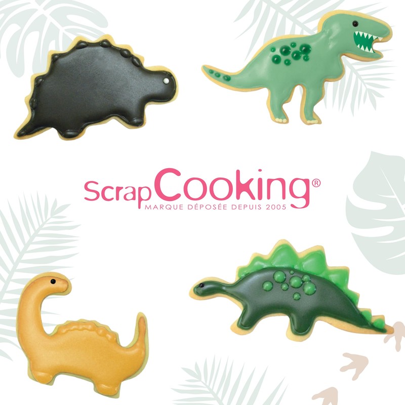 4 x Dino Cookie Cutters
