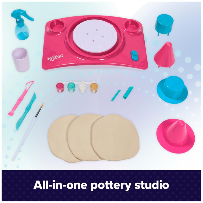 Cool Maker, Pottery Studio, Air-Dry Clay Pottery Wheel Sculpting &
