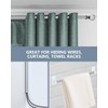 Skywin Shower Rod Cover - 2 Pack Silver 58 In