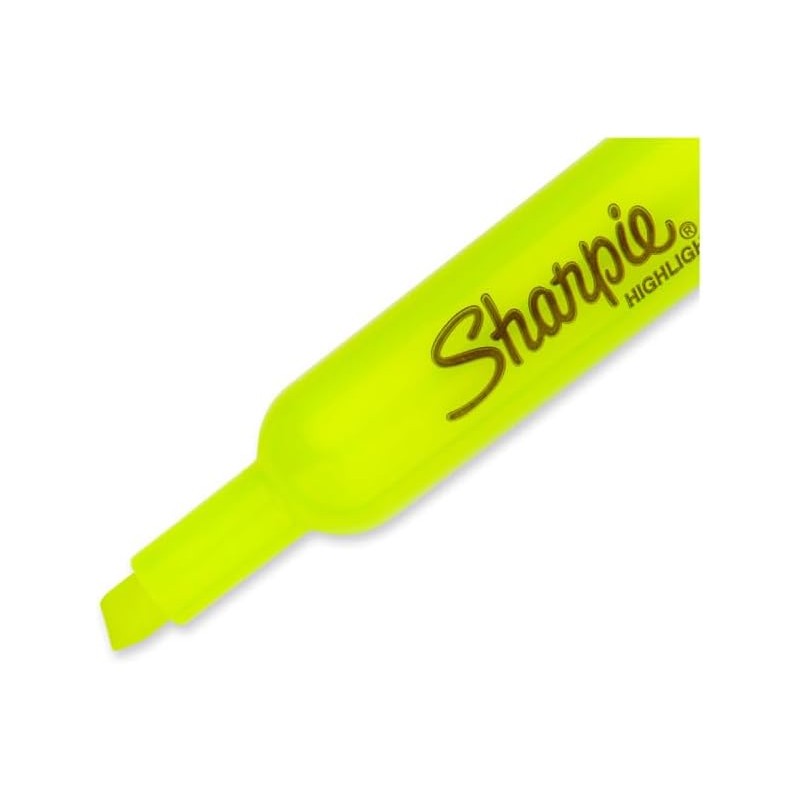 Sharpie® Tank Resaltador/Marcador de Texto, Punta Cincel/Biselada, Surtidos, 4 Piezas,