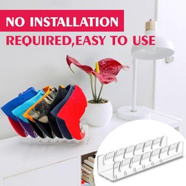 Premium Acrylic Baseball Cap Stand， Set of 2 No-Installation Hat Holders for Displaying and Organizing 14 Caps - Perfect for Bedroom, Closet, Dresser, and Display Stand (Rectangular)