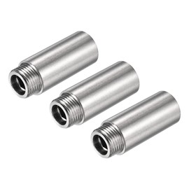 MECCANIXITY Stainless Steel Extension Pipe Fitting 50mm G1/2 Female to G1/2 Male Thread Reducer Coupling Adapter Connector Pack of 3