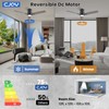 CJOY Ceiling Fan with Lights, 52 Inch Low Profile Ceiling