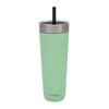 Contigo Unisex-Adult No-Spill Tumbler Isolierte Wasserflasche mit Strohhalm, Grün, 720