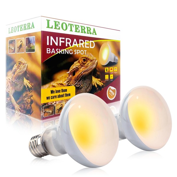 Leoterra Reptile Heat Lamp Bulbs 75w UVA Heat Lamp Bulbs
