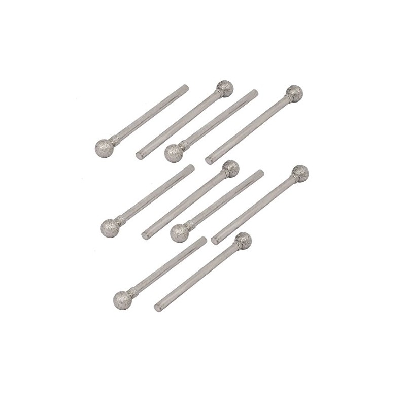 Sourcingmap 2.35mm Shank 5mm Dia Diamond Head Ball Shaped Grinding