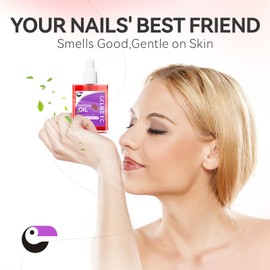 Nail Repair Oil for Damaged Treatment - Gelike EC Easy and Quick Absorb Salon Cuticle Care - Natural Rose Smells for Women and Men Dry Split Thin Nails