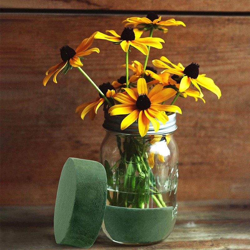 Fizzix Round Floral Foam for Fresh Flower Arrangements - 6
