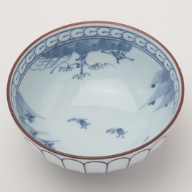 Arita Ware Kikuzori Sansui Rice Bowl (Large)