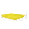 Operitacx 4pcs Plastic Trays for Classroom, Small Rectangular Organizing Art